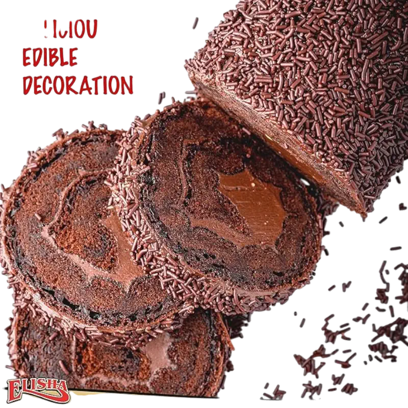 Elisha Chocolate Sprinkles 400g – Dark Chocolate Vermicelli Sprinkles