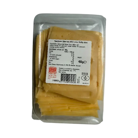 Edam Cheese Slices – Shoshana Brand Dutch 400g