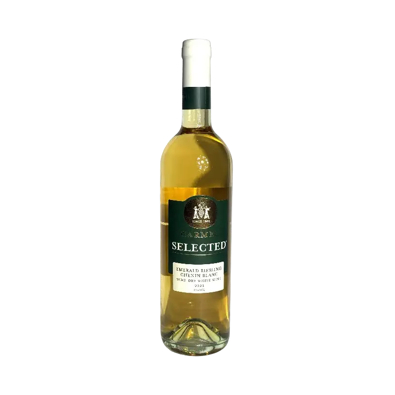 Carmel Winery Selected Emerald Riesling & Chenin Blanc 2021 Semi‑Dry White Wine (Kosher, Mevushal)