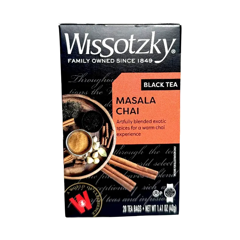 Wissotzky Black Tea – Masala Chai (20 Tea Bags, 40 g)