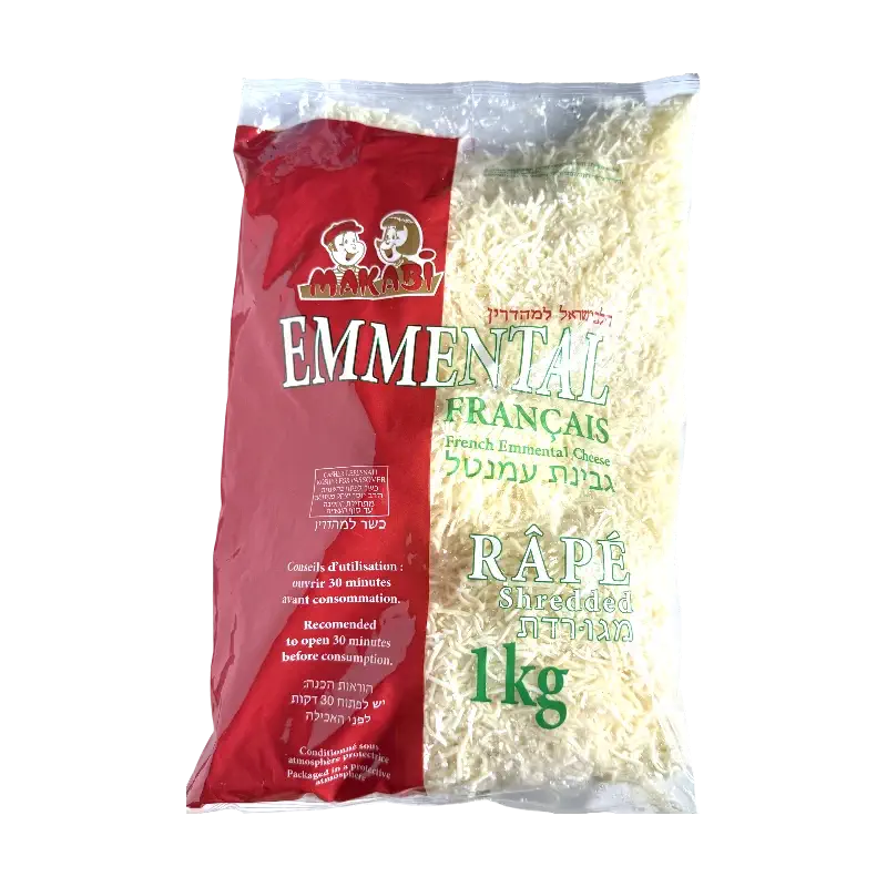 Makabi French Emmental Shredded Cheese 1kg