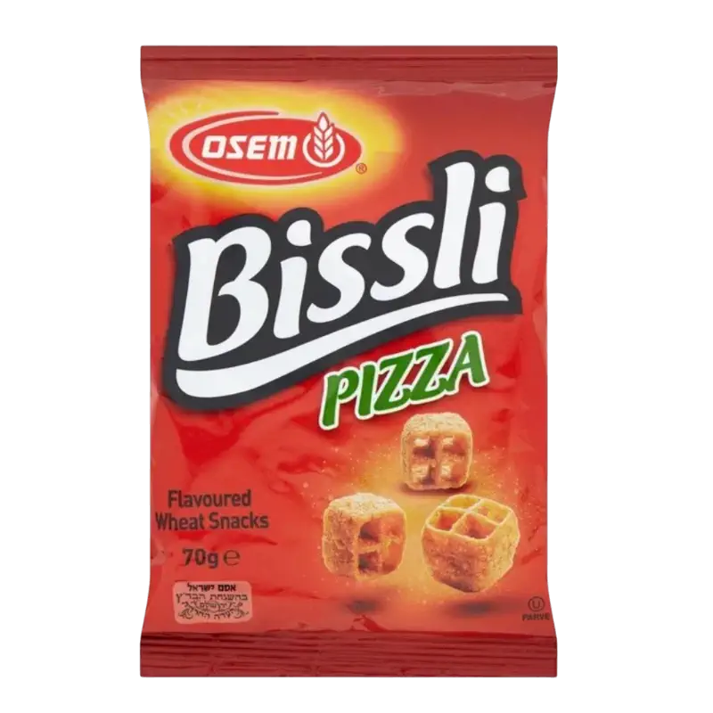 Osem Bissli Pizza – Flavored Wheat Snacks (70gr)