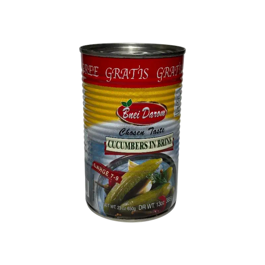 Bnei Darom Pickled Cucumbers in Brine, Large (7–9)