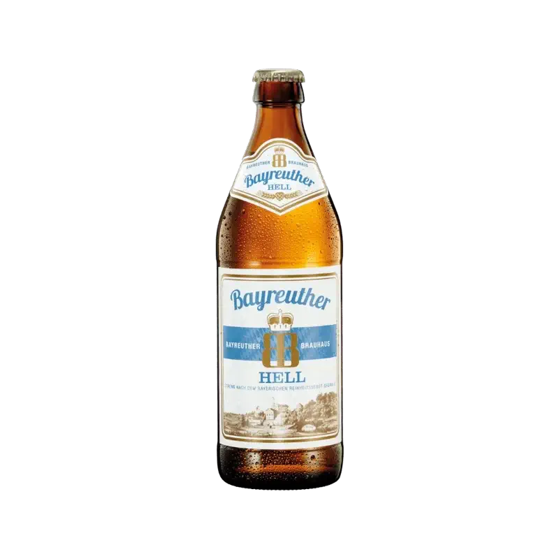 Bayreuther Hell Lager Beer 500 ml (Germany)