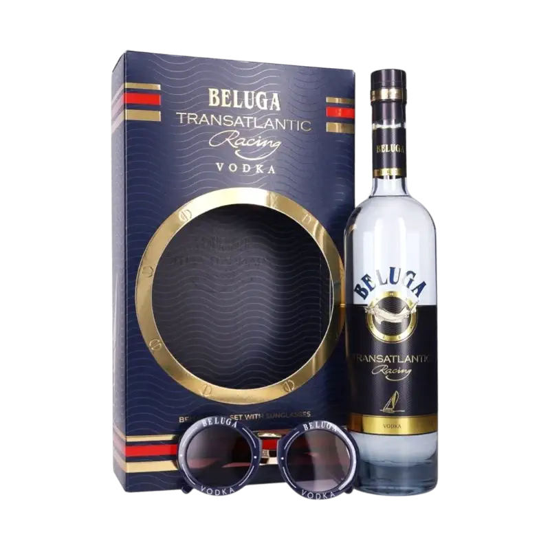 Beluga Transatlantic Racing Vodka Gift Set 700 ml 40% Alc. with Sunglasses
