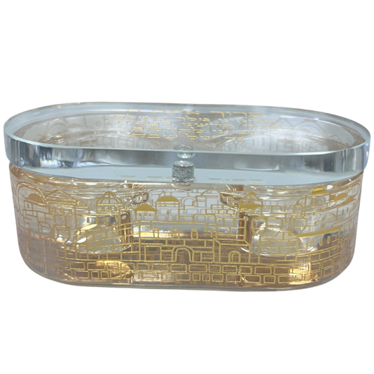 "Gold Glass" Travel Candlesticks