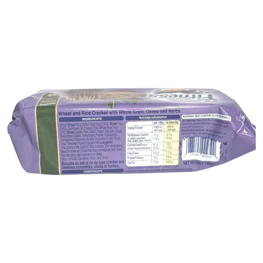 Fitness Thin Crackers with Kalamata Olive – Whole Grain Crackers