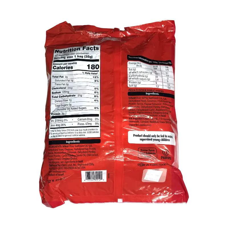 Osem Bissli Pizza Family Pack – Pizza Flavored Wheat Snacks