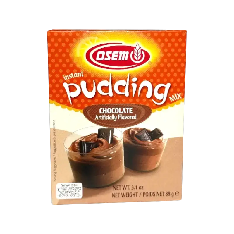 Osem Instant Chocolate Pudding Mix 88g – Kosher Chocolate Dessert Powder
