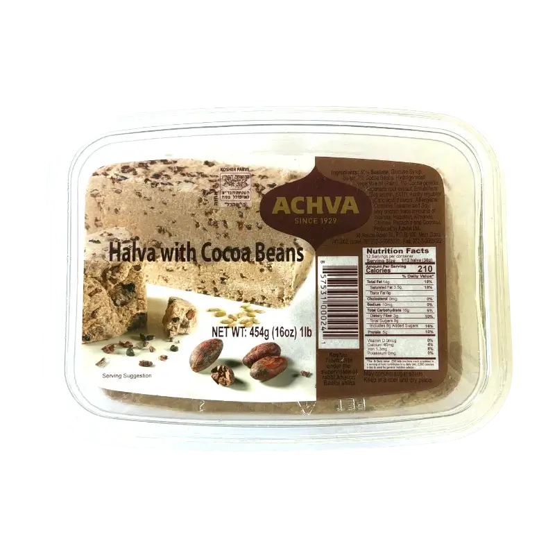 Achva Halva with Cocoa Beans