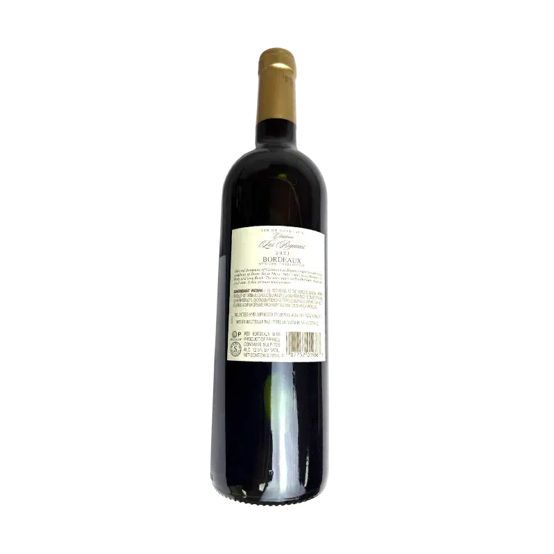 Château des Riganes Bordeaux Red Wine 2021 (France)