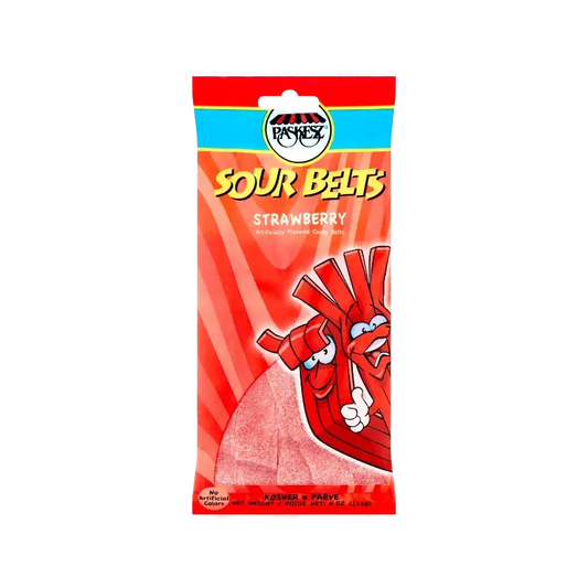 Paskesz Sour Strawberry Candy Sticks (115 g)