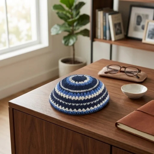 Kippah  «Blue Beige»
