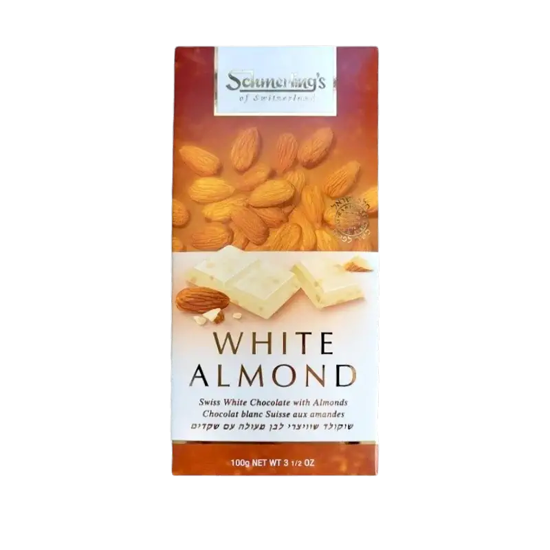 Schmerling's White Chocolate Bar with Almonds (100 g)
