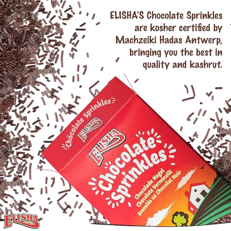 Elisha Chocolate Sprinkles 400g – Dark Chocolate Vermicelli Sprinkles