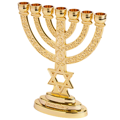 Menorah 10 cm Gold Finish