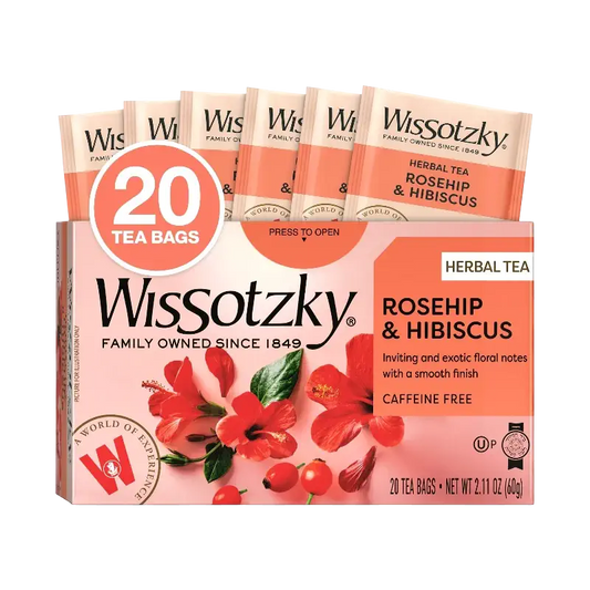 Wissotzky Rosehip & Hibiscus Herbal Tea (20 Tea Bags)