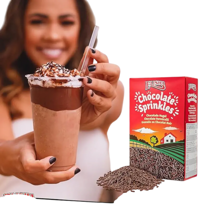 Elisha Chocolate Sprinkles 400g – Dark Chocolate Vermicelli Sprinkles