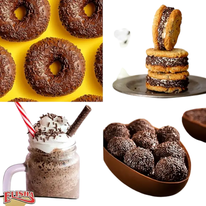 Elisha Chocolate Sprinkles 400g – Dark Chocolate Vermicelli Sprinkles