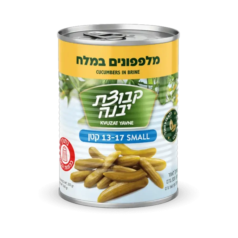 Pickled Cucumbers Kvuzat Yavne in Brine, Small 13–17