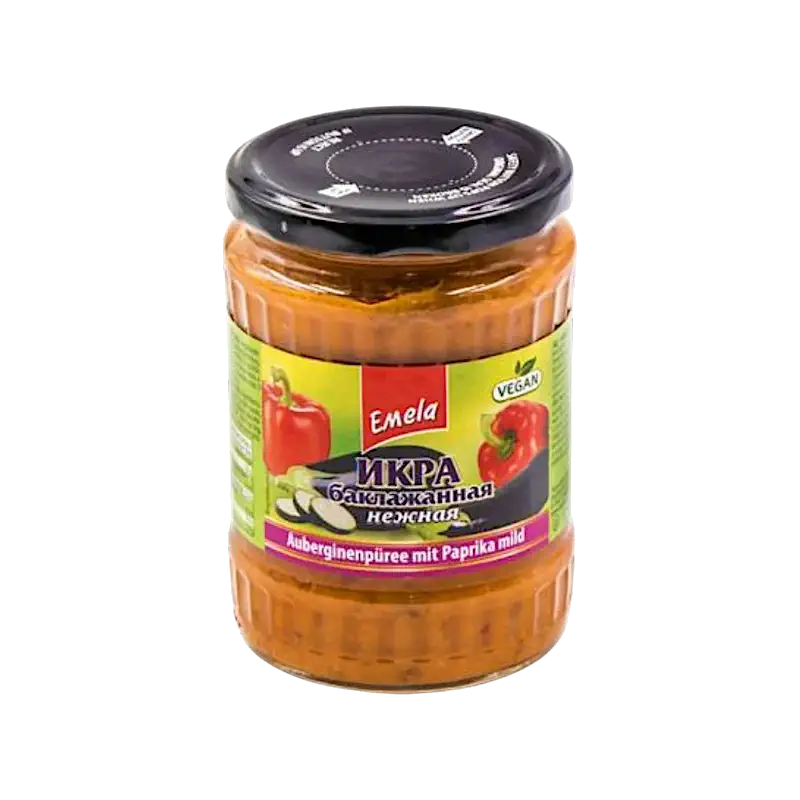 Eggplant Spread with Paprika Mild (Auberginenpüree) 540g – Emelja