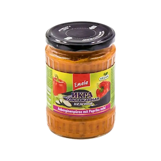 Eggplant Spread with Paprika Mild (Auberginenpüree) 540g – Emelja