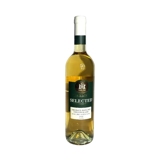 Carmel Winery Selected Emerald Riesling & Chenin Blanc 2021 Semi‑Dry White Wine (Kosher, Mevushal)