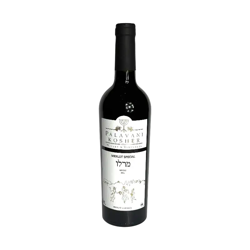 Palavani Kosher Merlot Special 2023 Dry Red Wine (Georgia)