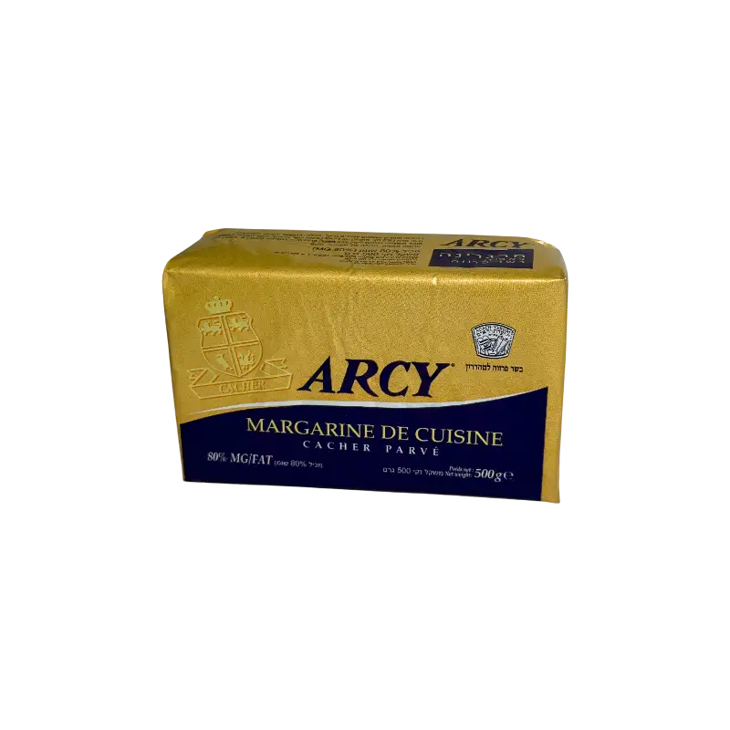 Kosher Parve Cooking Margarine (Parve) – ARCY Margarine de Cuisine 500g