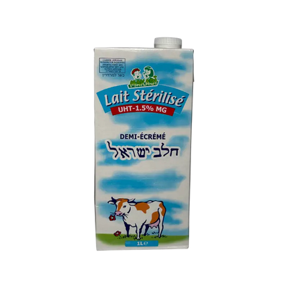 Lait Stérilisé UHT Demi‑Écrémé 1.5% – Semi‑Skimmed Milk (1 L)