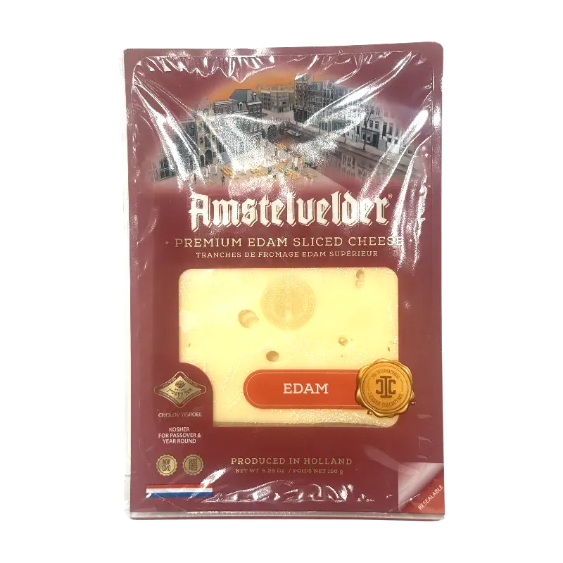 Amstelvelder Premium Edam Sliced Cheese – Edam (150 g)