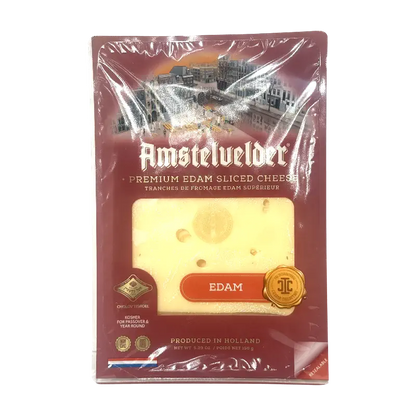 Amstelvelder Premium Edam Sliced Cheese – Edam (150 g)