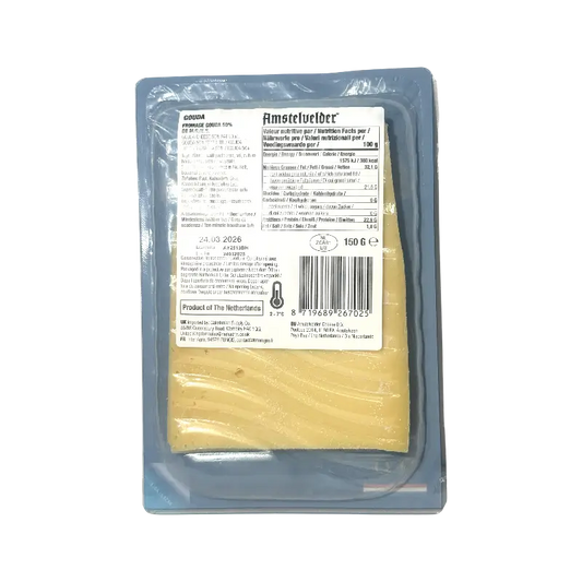 Amstelvelder Premium Gouda Sliced Cheese – Gouda (150 g)