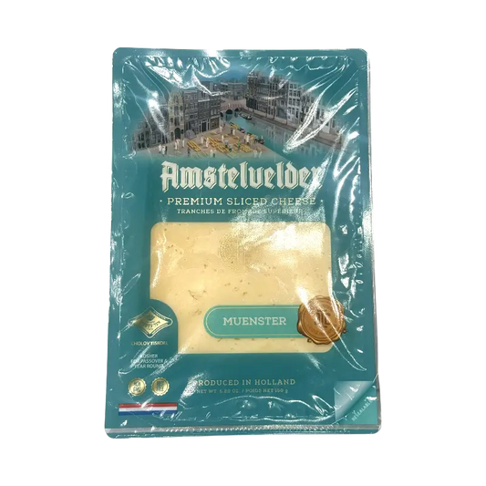 Amstelvelder Premium Muenster Sliced Cheese – Muenster (150 g)