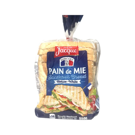 Jacquet Pain de Mie – Nature White Sandwich Bread (550 g)