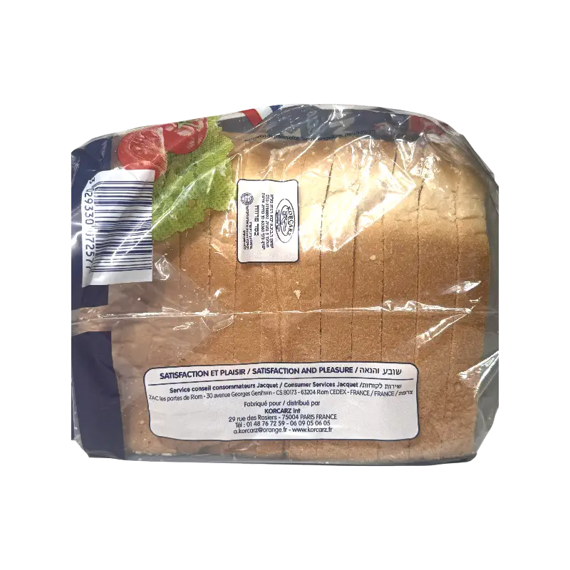 Jacquet Pain de Mie – Nature White Sandwich Bread (550 g)