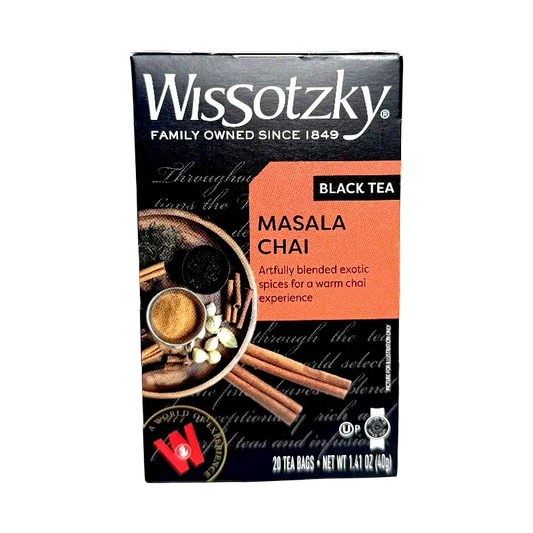 Wissotzky Black Tea – Masala Chai (20 Tea Bags, 40 g)