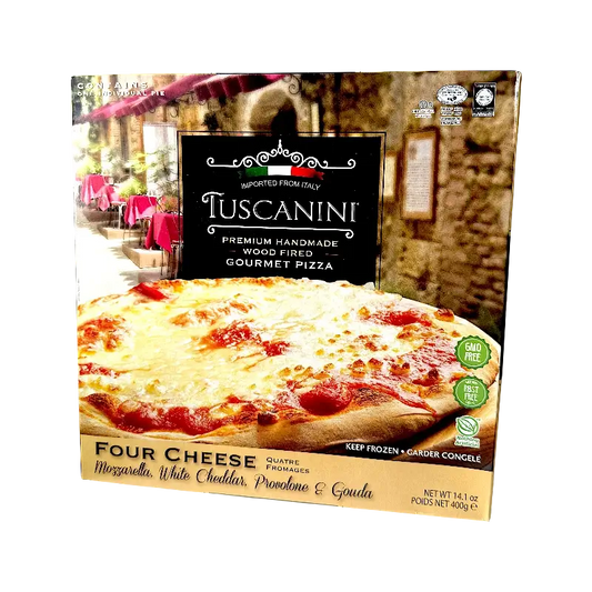 Tuscanini Premium Handmade Wood Fired Gourmet Pizza – Four Cheese (400 g)