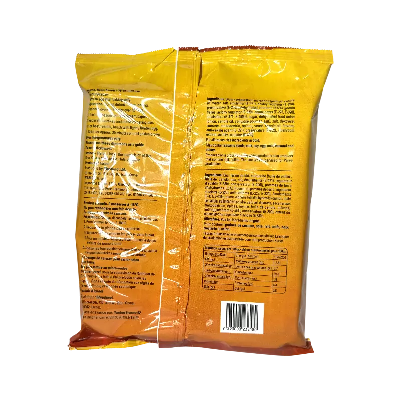 Yarden Potato Borekas – Filled with Potatoes (800 g, 18 units)