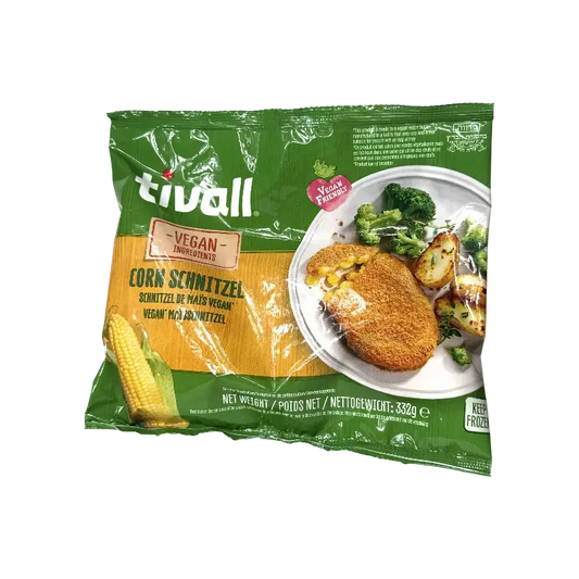 Tivall Corn Schnitzel – Vegan Maize Schnitzel (332 g)