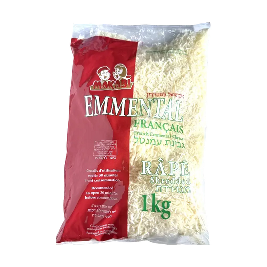 Makabi French Emmental Shredded Cheese 1kg