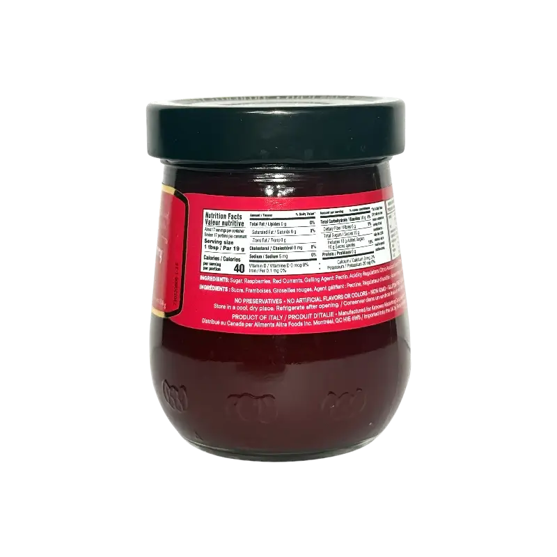 Tuscanini Raspberry Jam with Red Currant 340g