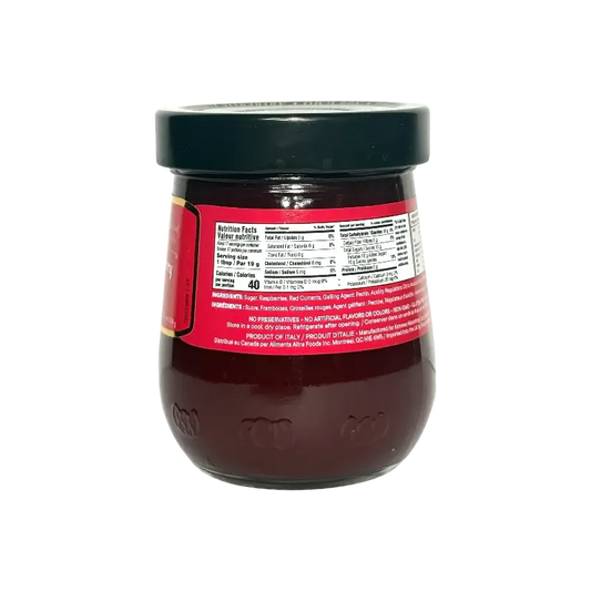 Tuscanini Raspberry Jam with Red Currant 340g