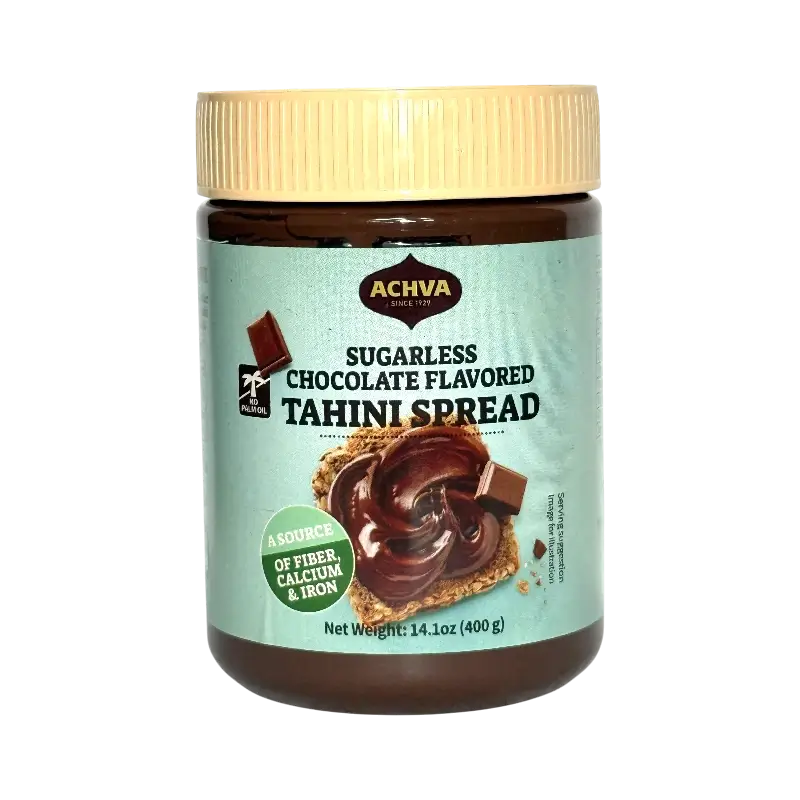 Achva Sugarless Chocolate Flavored Tahini Spread 400g
