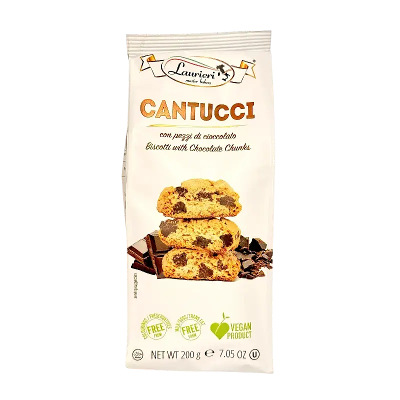 Cantucci Chocolate Chunk Biscotti – 200g (Laurieri)