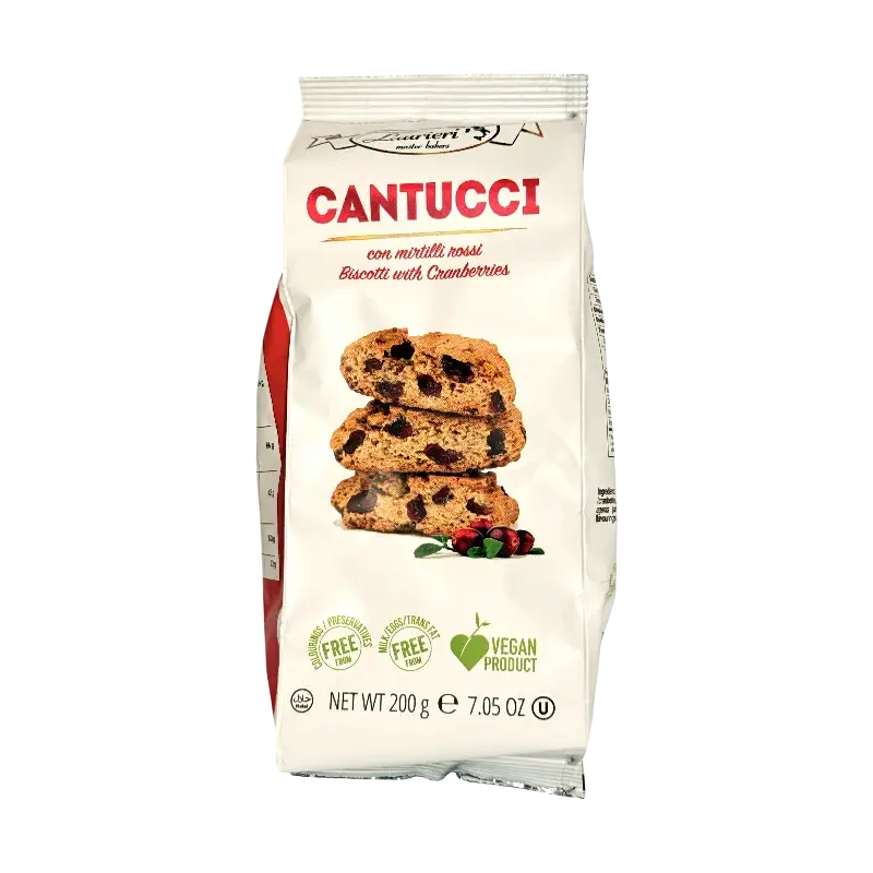 Cantucci Cranberry Biscotti – 200g (Laurieri)