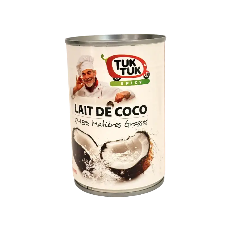 Coconut Milk 17–18% Fat – 400g (Tuk Tuk Spicy)