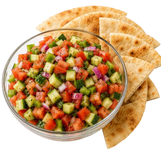 Israeli Salad with Pita