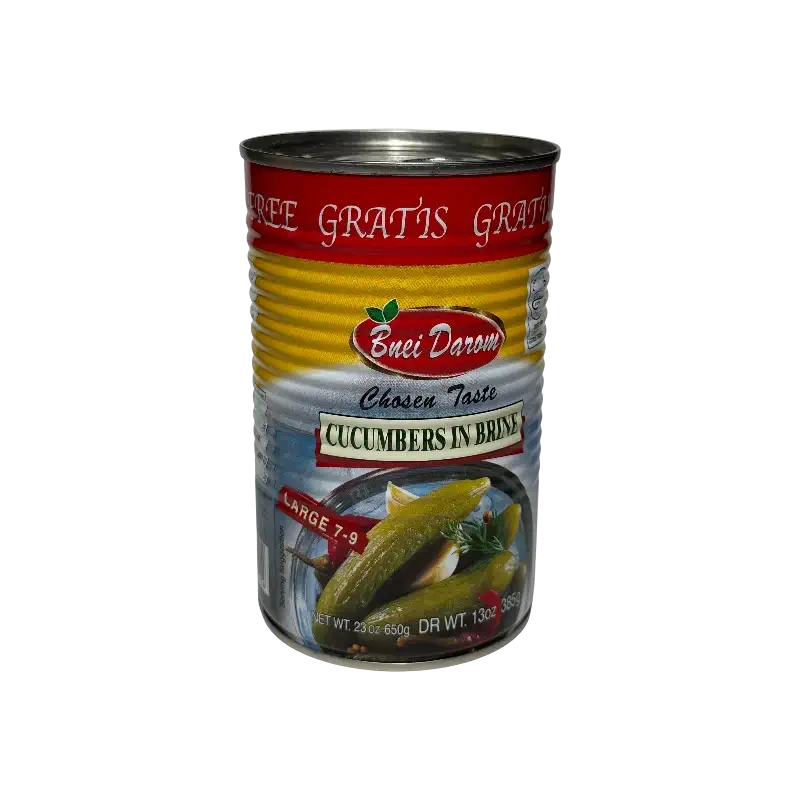 Pickled Cucumbers Bnei Darom in Brine, Large 7–9