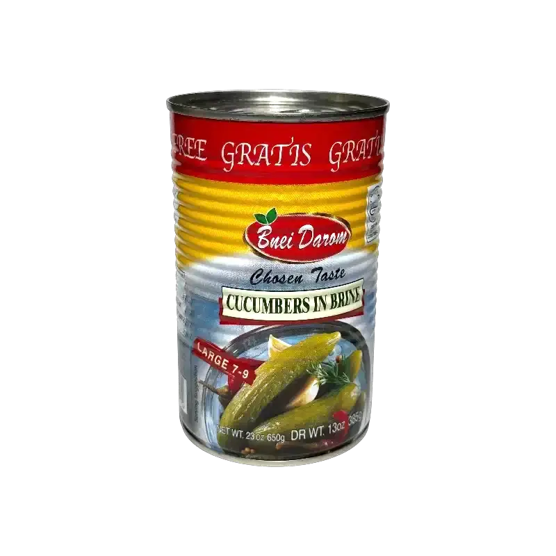 Pickled Cucumbers Bnei Darom in Brine, Large 7–9